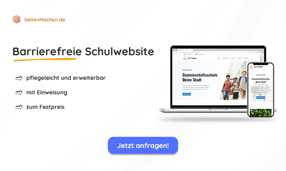 SeitenMachen.de - Barrierefreie Website für Ihre Schule SeitenMachen.de - Barrierefreie Website für Ihre Schule