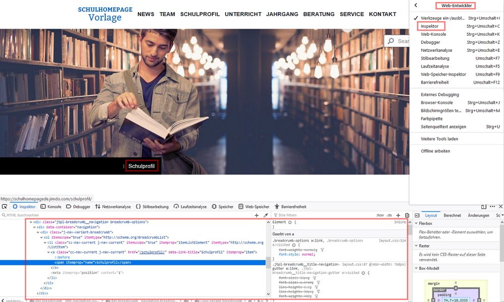 Codeinspektor Firefox Codeinspektor Firefox