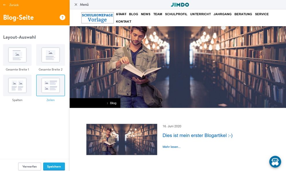 Jimdo Blog Zeilen aktivieren Jimdo Blog Zeilen aktivieren