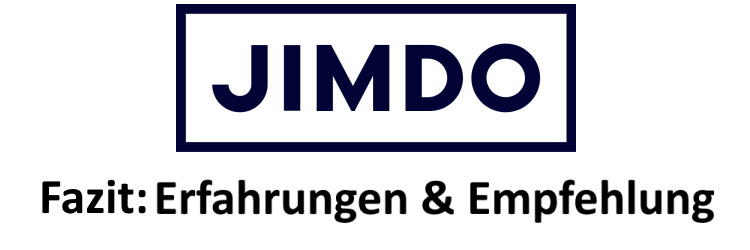 Jimdo Erfahrungen & Empfehlung Jimdo Erfahrungen & Empfehlung