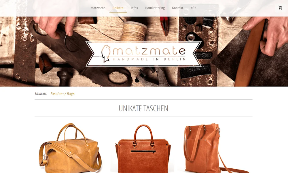 Jimdo Web-Shop Beispiel Matzmate.com Jimdo Web-Shop Beispiel Matzmate.com