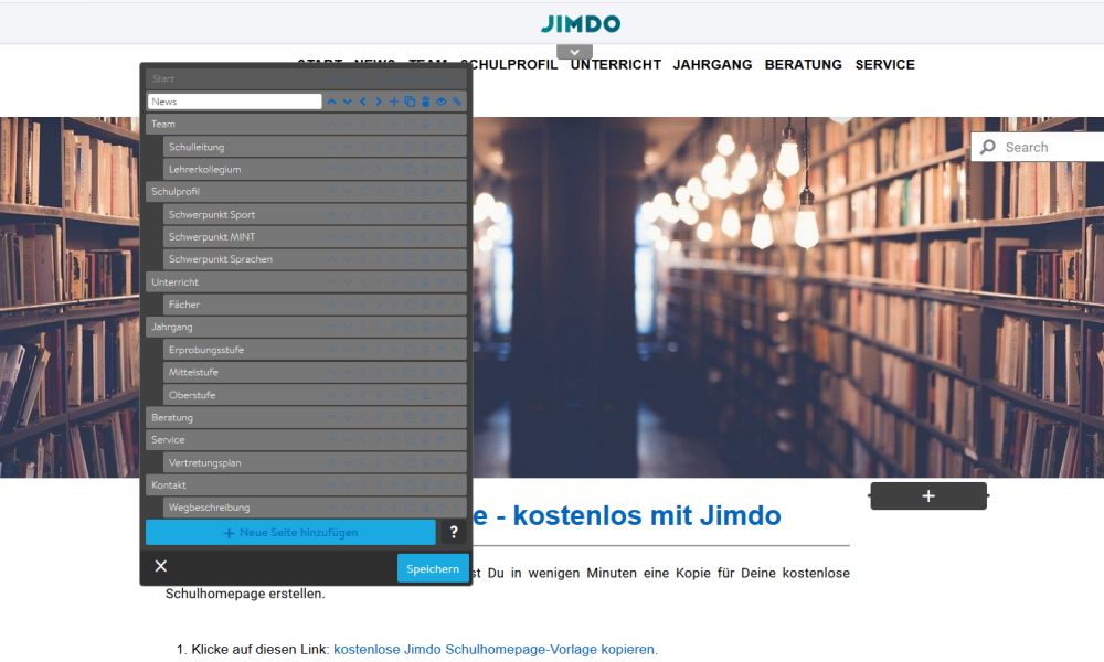 Jimdo Navigation und Seiten bearbeiten Jimdo Navigation und Seiten bearbeiten