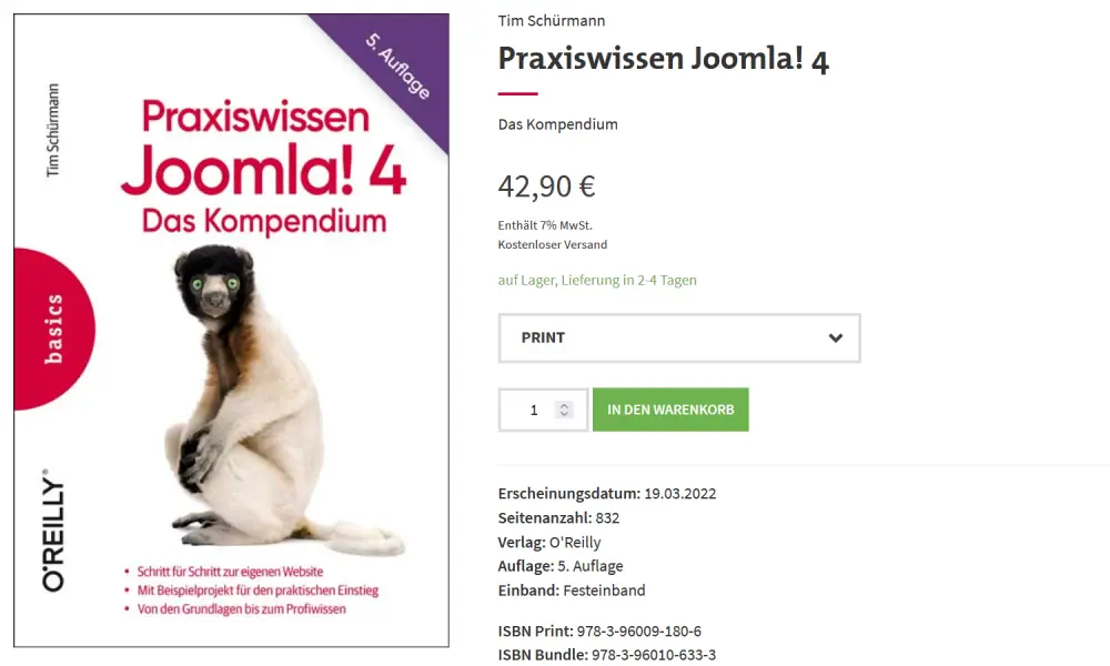Praxiswissen Joomla! 4 Tutorial Praxiswissen Joomla! 4 Tutorial