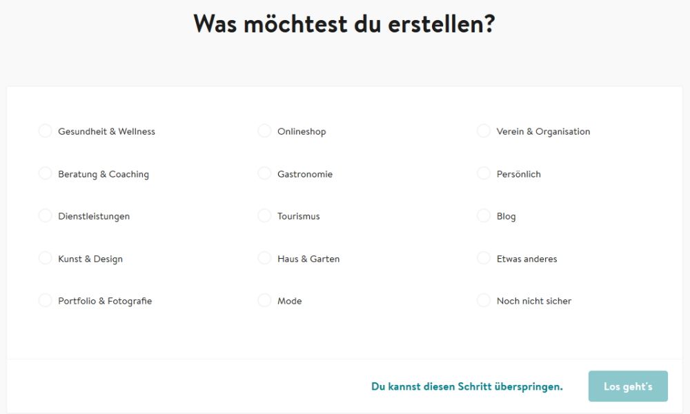 Jimdo - Schritt ueberspringen Jimdo - Schritt ueberspringen