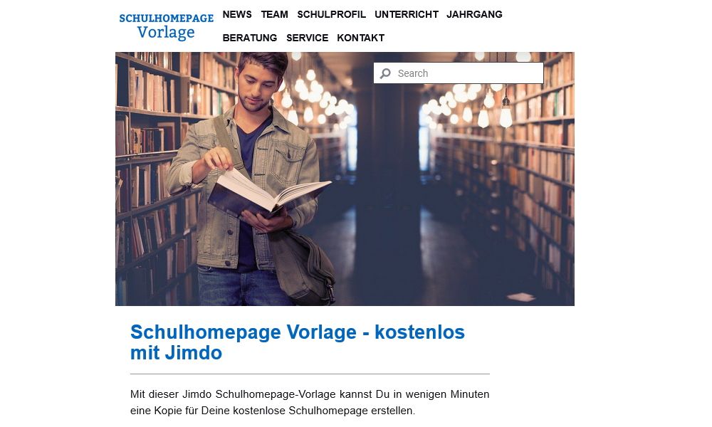 Schulhomepage Vorlage Tablet Schulhomepage Vorlage Tablet
