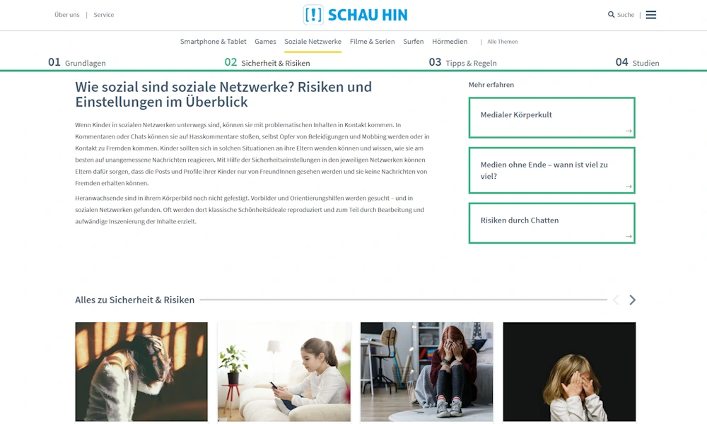 Ratgeber Soziale Netzwerke für Eltern und Kinder