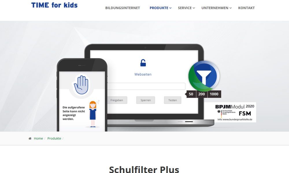 Time-for-kids Schulfilter