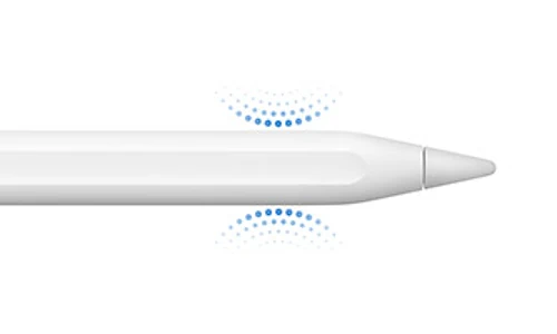 Apple Pencil Pro Druck: Beim Drücken mit zwei Fingern öffnet sich eine Palette mit verschiedenen Tools Apple Pencil Pro Druck: Beim Drücken mit zwei Fingern öffnet sich eine Palette mit verschiedenen Tools