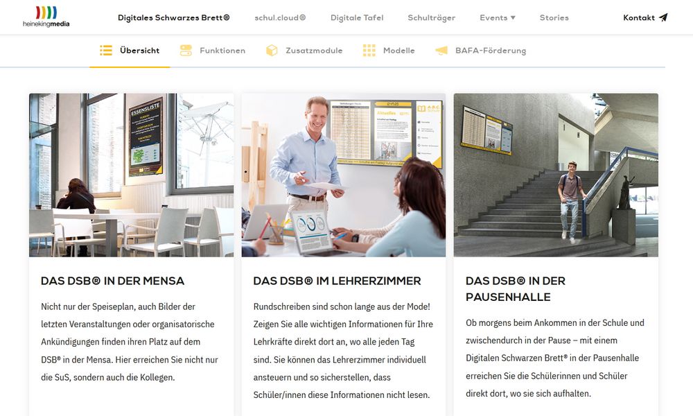 Digitales Schwarzes Brett für den Vertretungsplan
