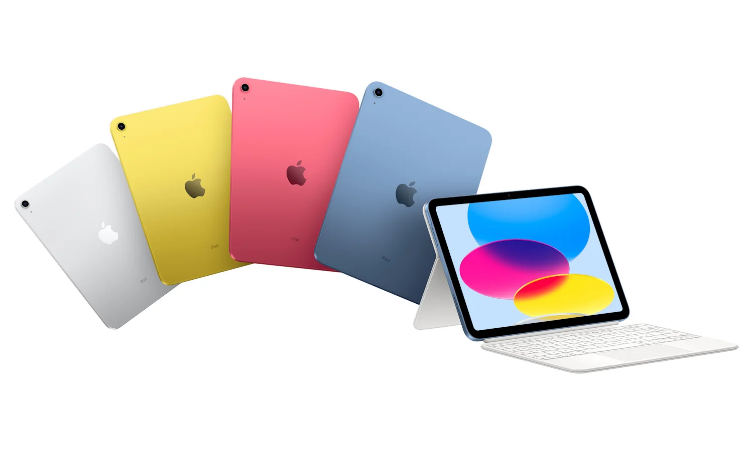 Das iPad 11. Generation mit A16 gibt es in den Farben Blau, Pink, Gelb und Silber Das iPad 11. Generation mit A16 gibt es in den Farben Blau, Pink, Gelb und Silber
