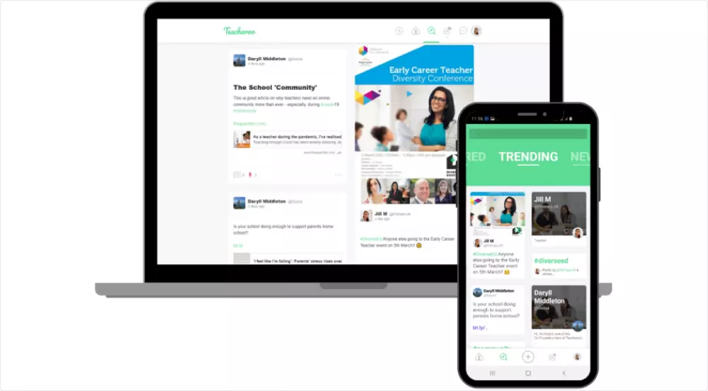Teacheroo: soziales Lehrernetzwerk Teacheroo: soziales Lehrernetzwerk