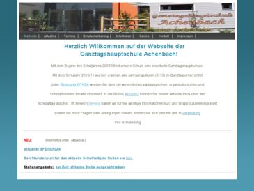 Hauptschule Achenbach - Webseite