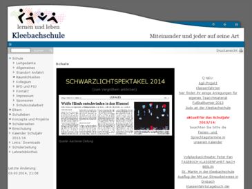 Kleebachschule, städt. Förderschule mit dem Schwerpunkt geistige Entwicklung