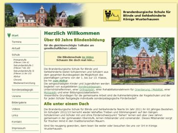 Brandenburgische Schule für Blinde und Sehbehinderte;Schule mit dem sonderpädago