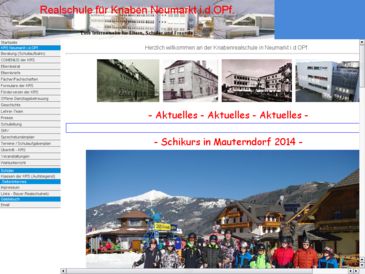Hompage der Knabenrealschule Neumarkt