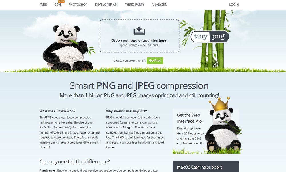 Bild komprimieren mit TinyPNG Bild komprimieren mit TinyPNG