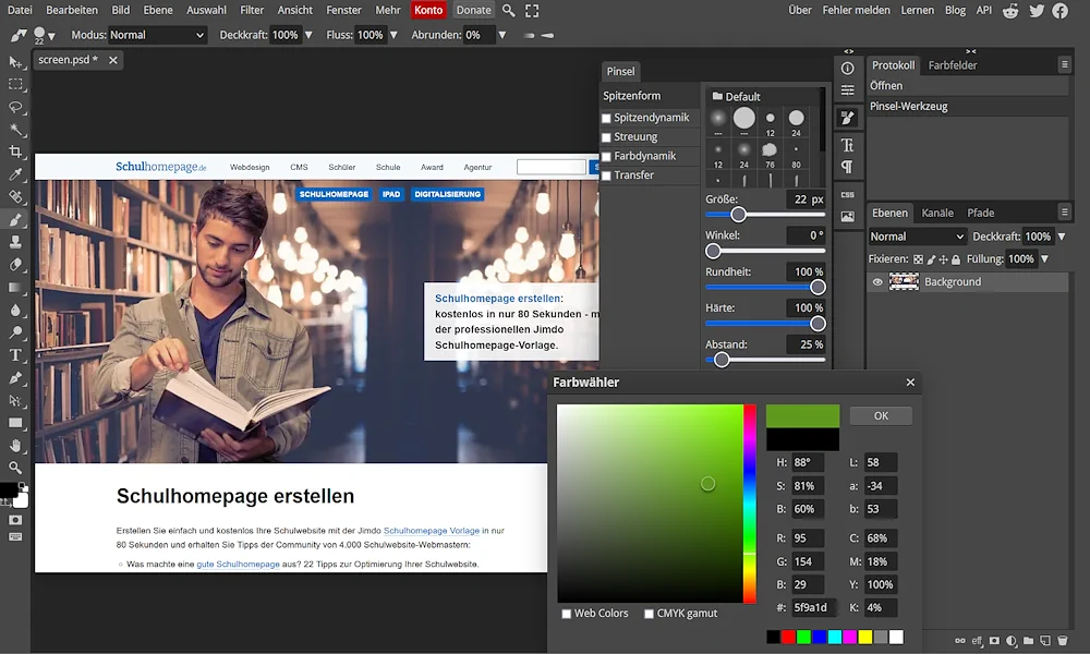 Photopea - kostenloser Online-Bild-Editor ohne Anmeldung Photopea - kostenloser Online-Bild-Editor ohne Anmeldung