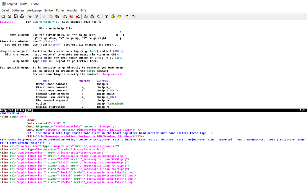Vim - free Open Source Texteditor für Puristen Vim - free Open Source Texteditor für Puristen